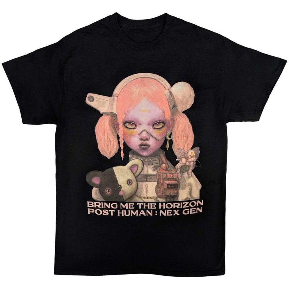 Bring Me The Horizon Unisex Adult Post Human  Nex Gen Cotton T-Shirt / Black